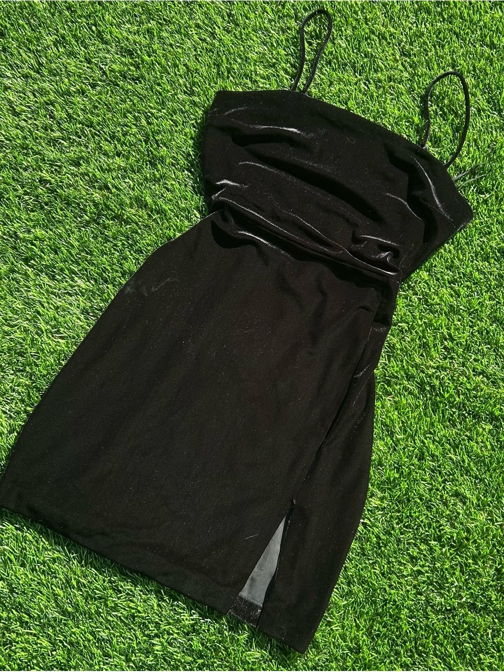 Express Black Spaghetti Strap Mini Dress